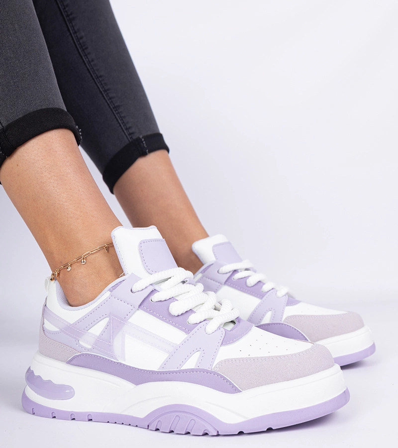 Fialové tenisky s hrubými šnúrkami Luciana