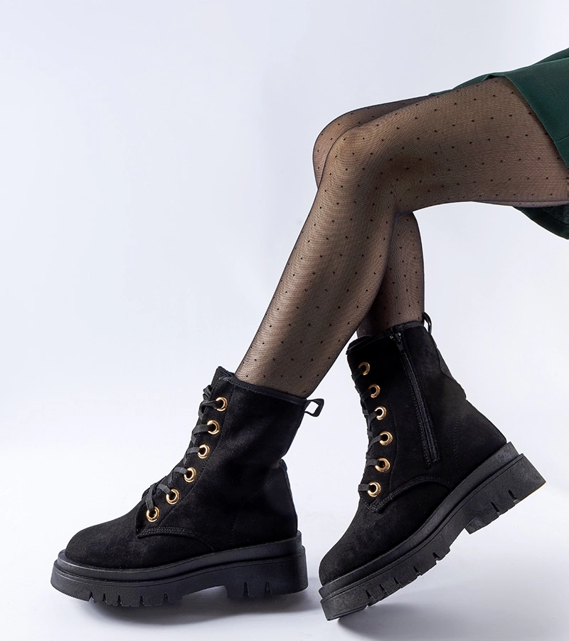 Čierne zateplené workery Montella