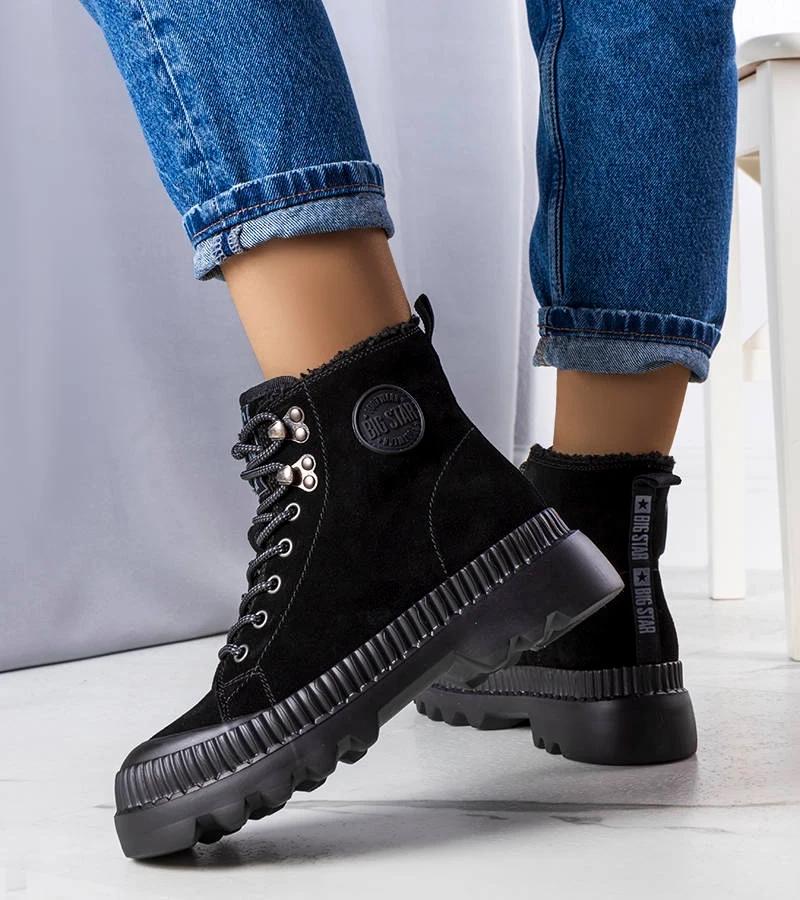 Čierne zateplené čižmy Big Star KK274522