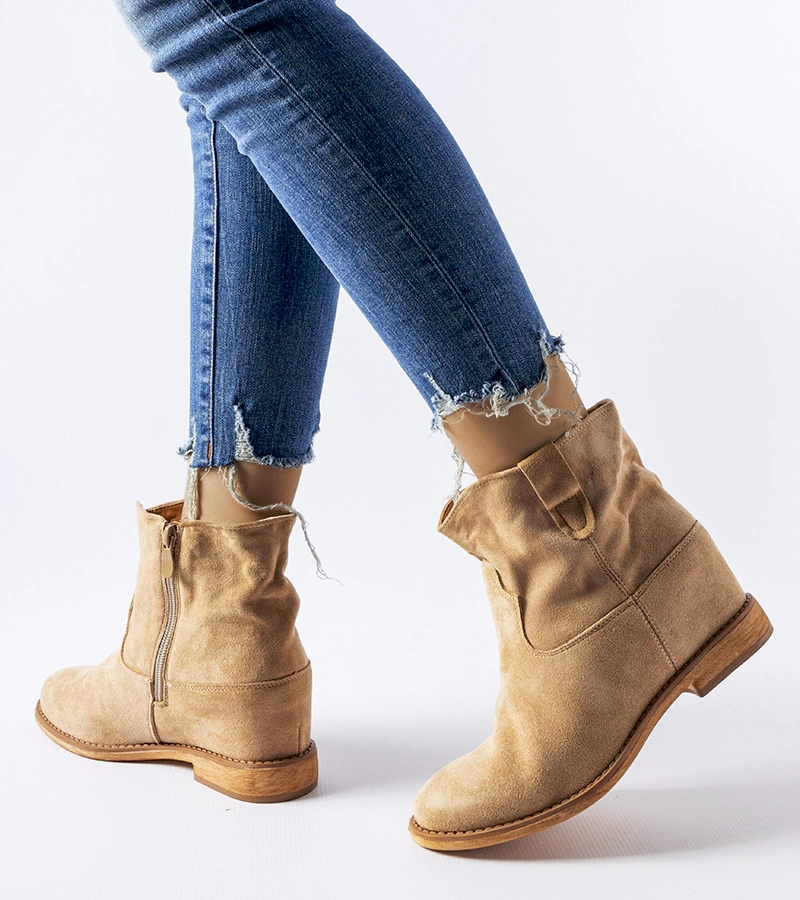 Cincinnati béžové topánky s krytým podpätkom