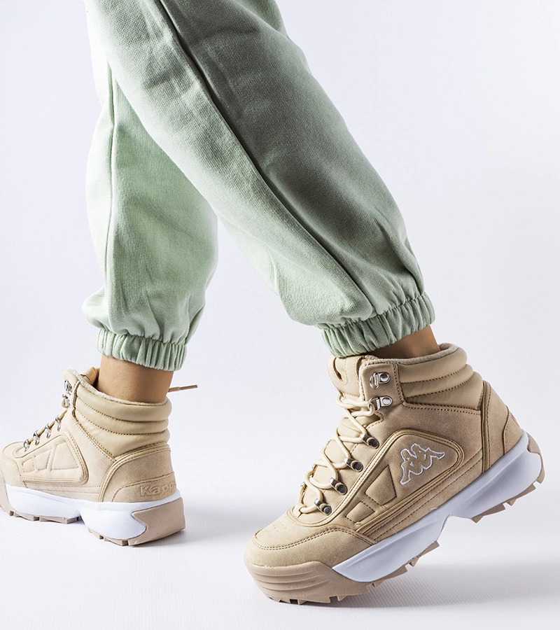 Beige vysoké teplé topánky Kappa 242968 Shivoo