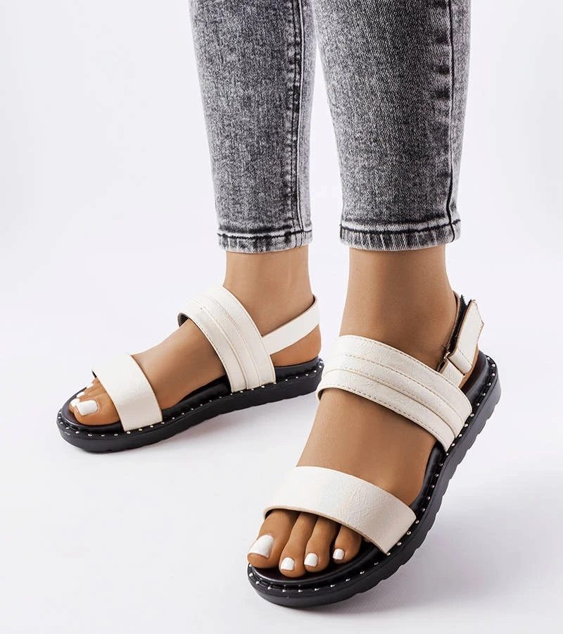 Béžové trblietavé sandále Felicienne