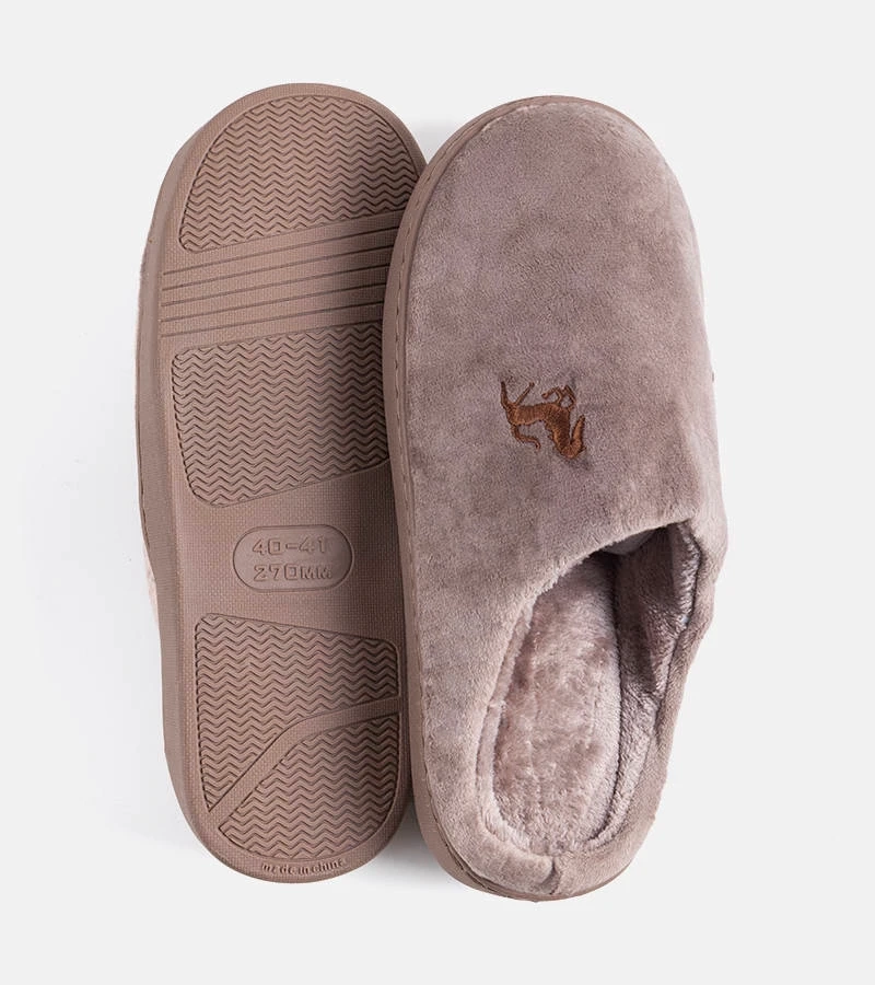 Hnedé pánske papuče Presse