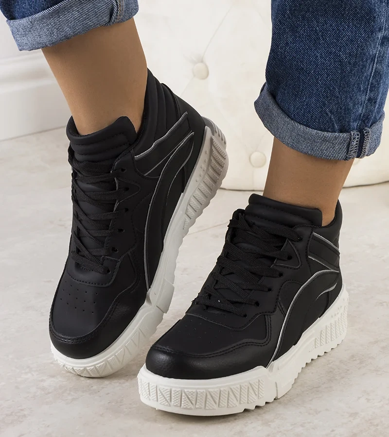 Čierne členkové tenisky Clyme