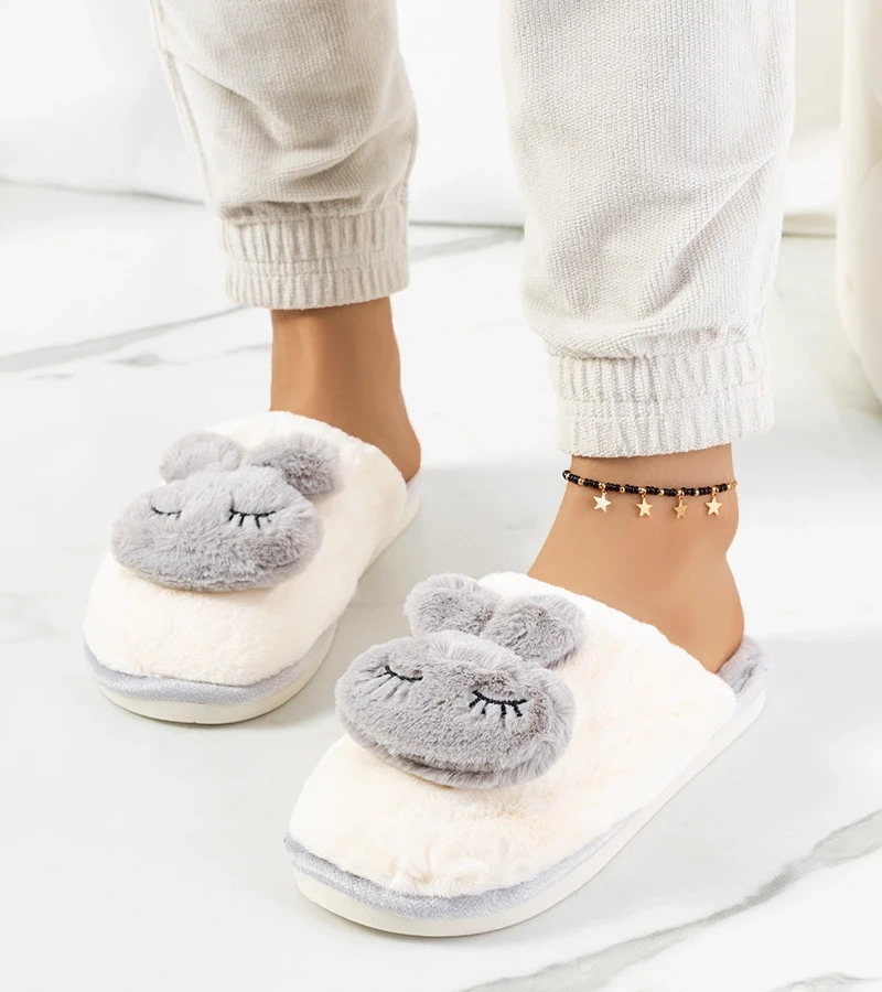 Ružové papuče so zajačikom