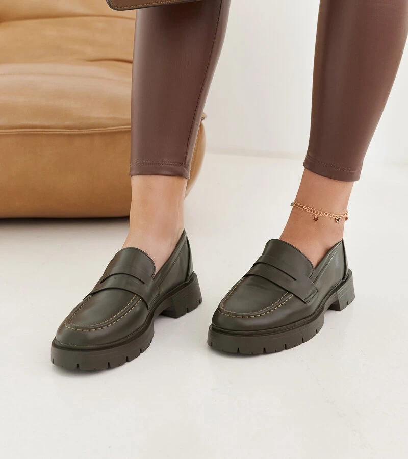 Zelené mokasíny Maybritt