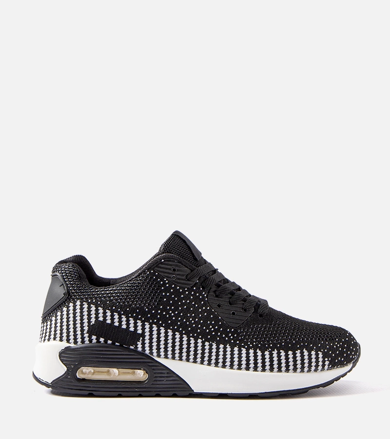 Čiernobiele pánske tenisky Alvin