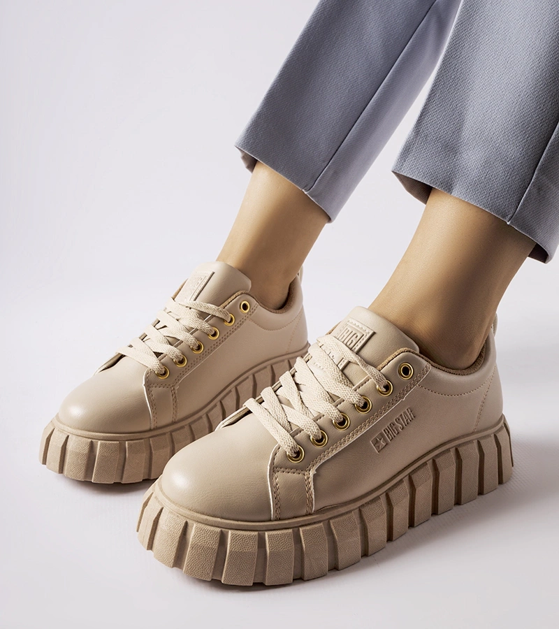 Beige tenisky Big Star MM274618