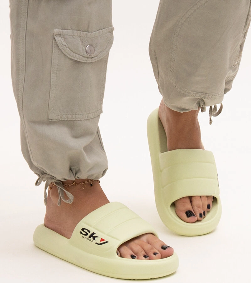 Zelené penové šľapky Ciarsa