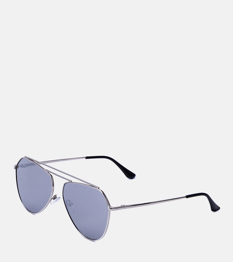 Strieborné pilotné okuliare Sirois