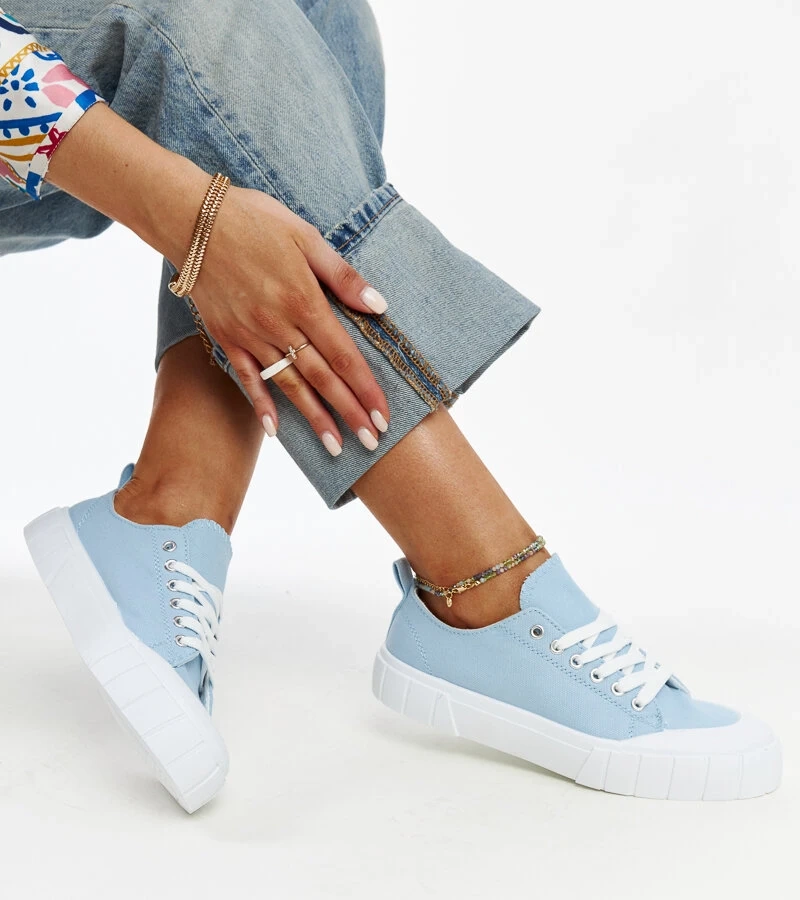 Modré textilné tenisky Eduarda