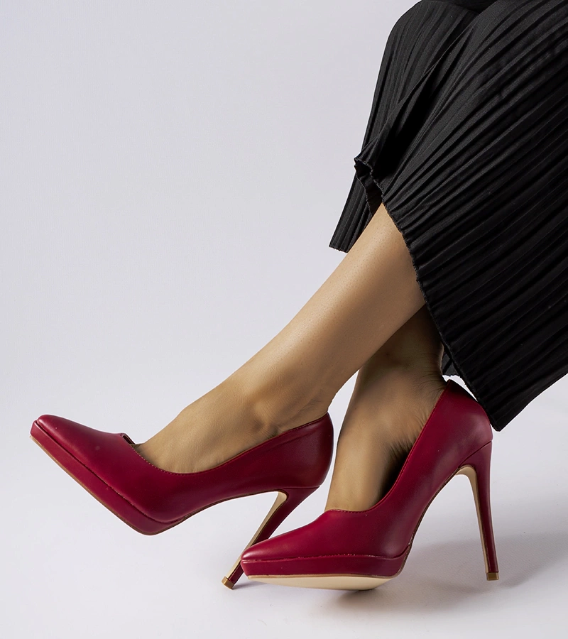 Kristin bordové klasické ihličkové topánky