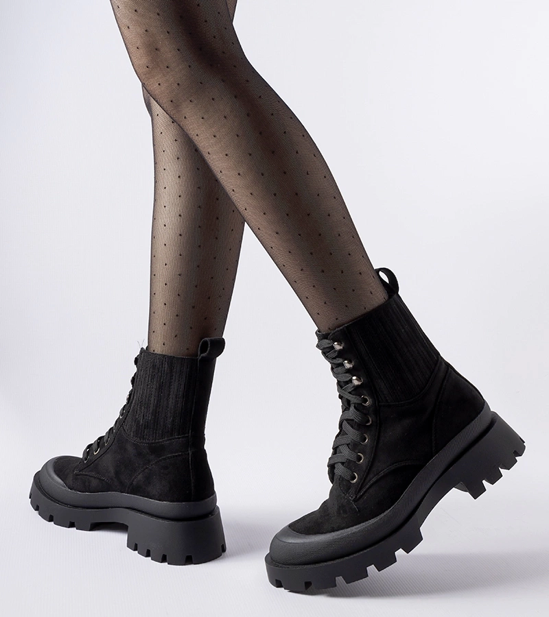 Čierne čižmy z ekokože Orson