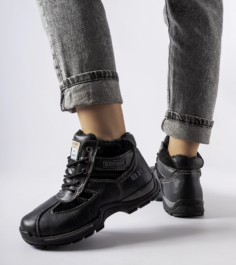 Čierne zimné tašky Falla