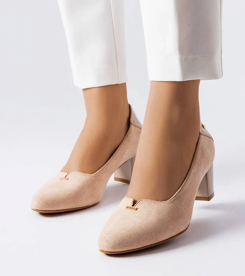 Béžové elegantné lodičky Vinceza