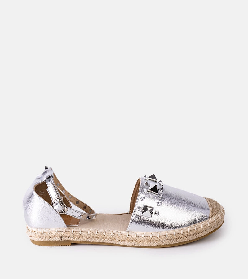 Strieborné espadrilky s flitrami Duriya
