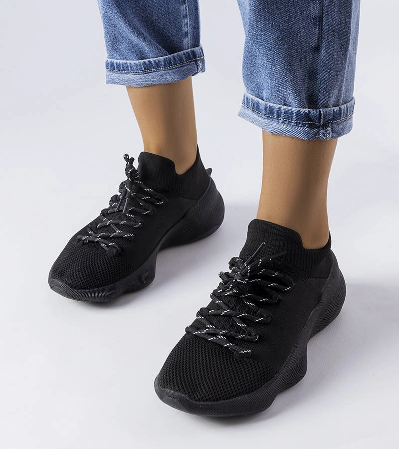 Čierne látkové tenisky Côté