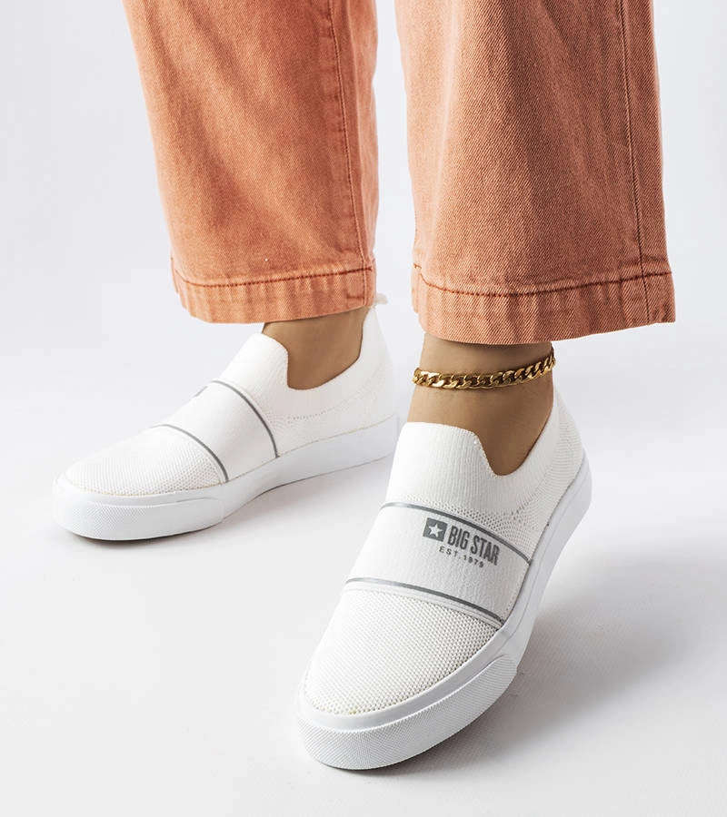 Biela dámska tenisová obuv Big Star JJ274092