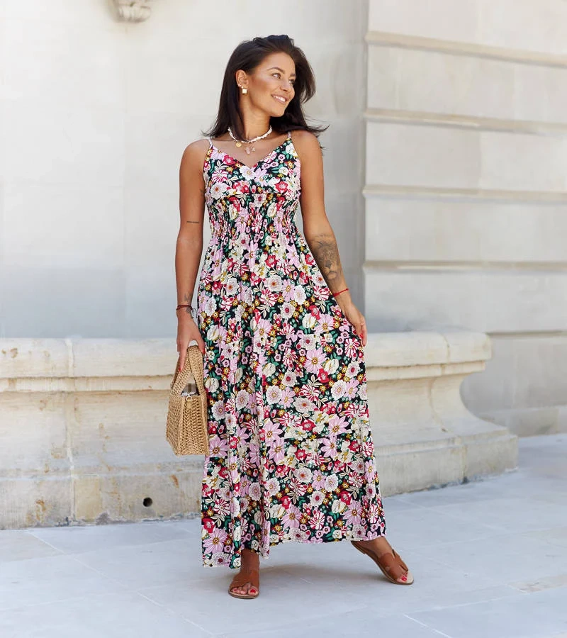 Ružové vzorované šaty od Aza