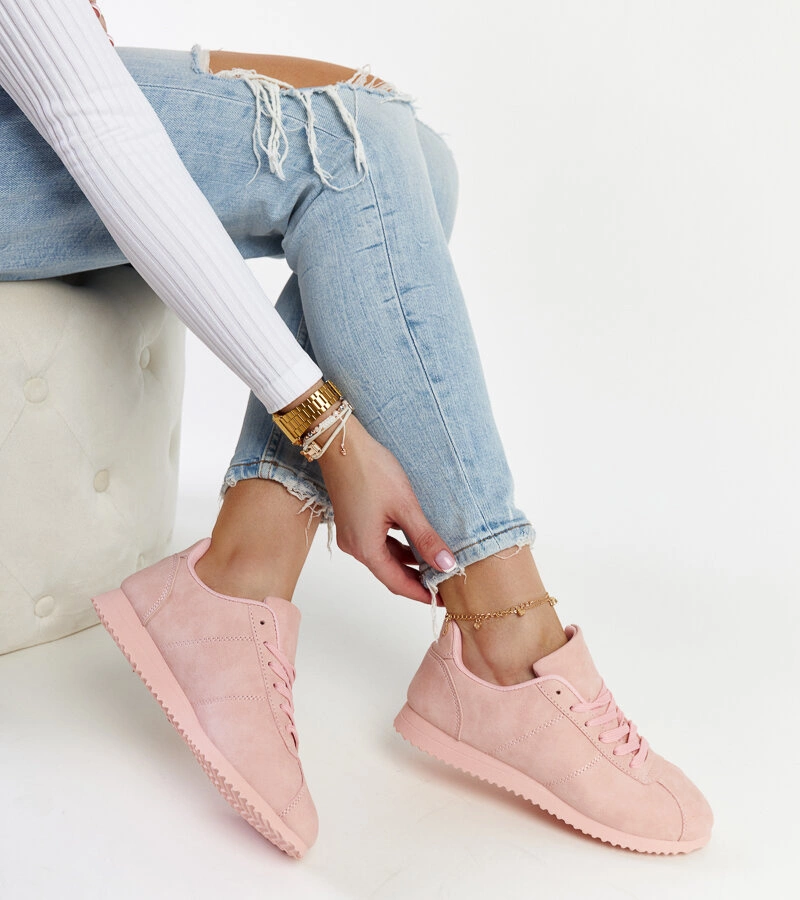 Ružové poltopánky športové Sahla