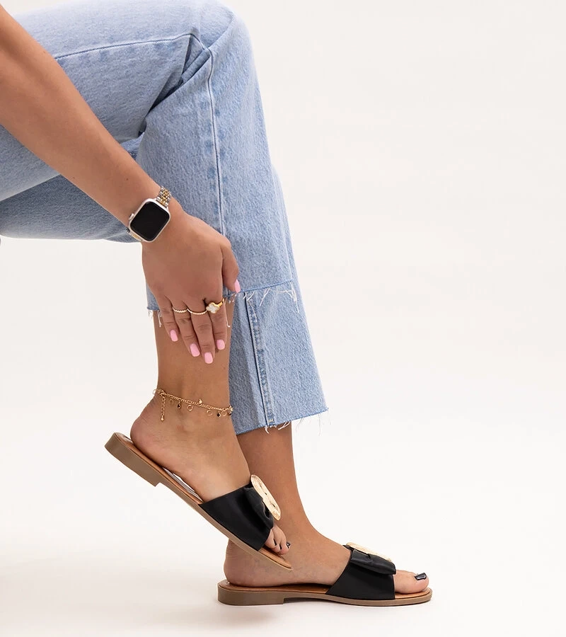 Čierne šľapky s prackou Limera