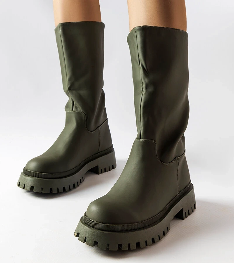 Zelené matné topánky Hollie