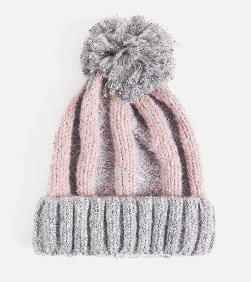 Šedá čiapka s bambulou Cormil