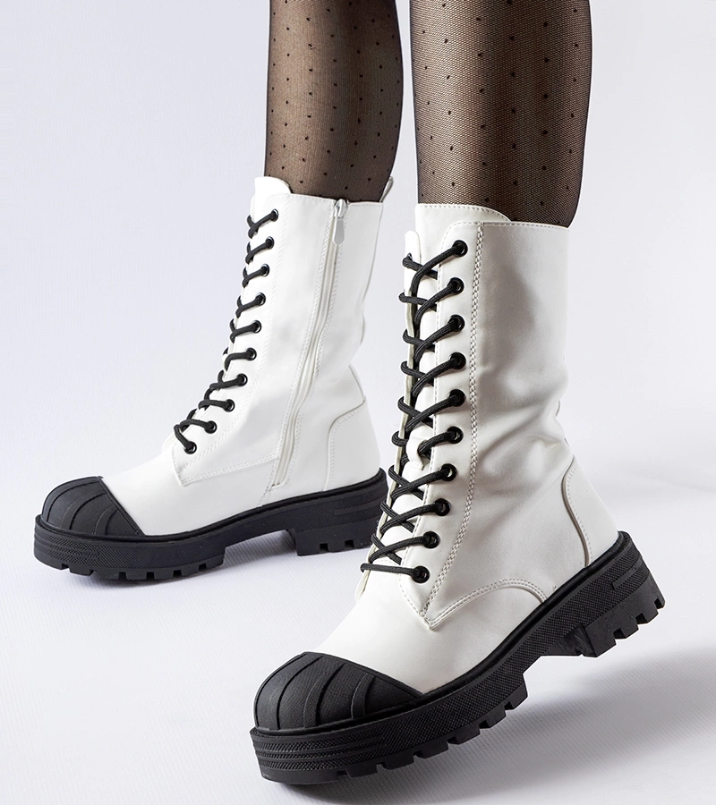 Biela zateplená pracovná obuv pre ženy Cardinale