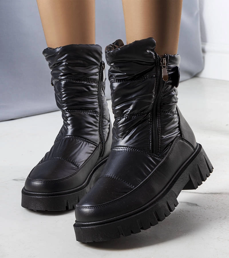 Čierne dámske snehové topánky Koltso