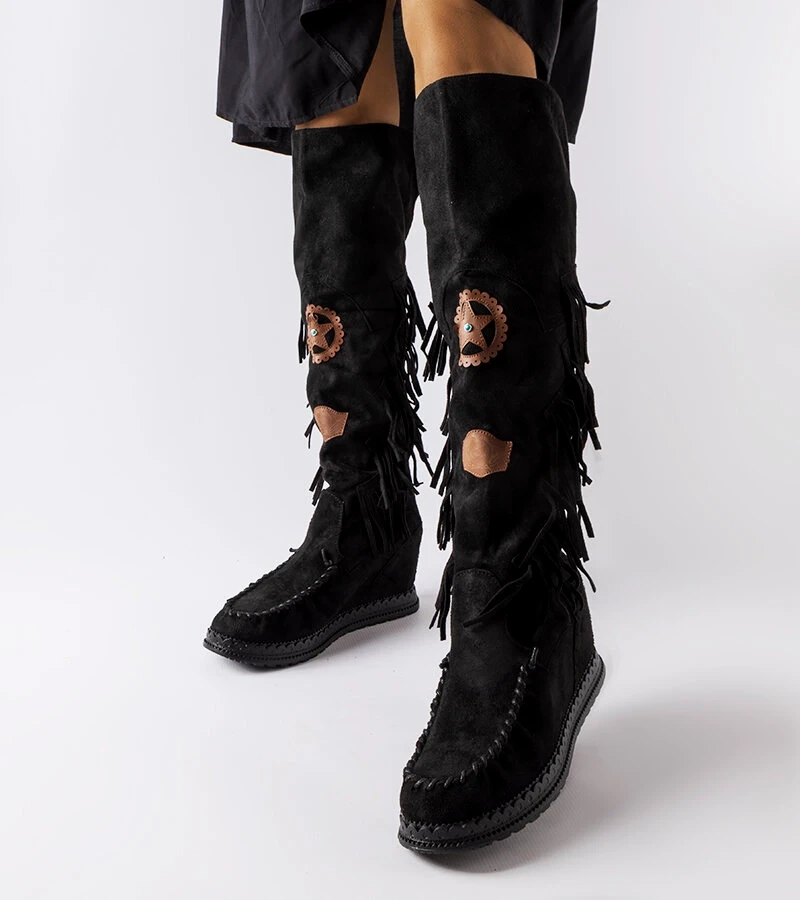 Čierne topánky na platforme Cascia