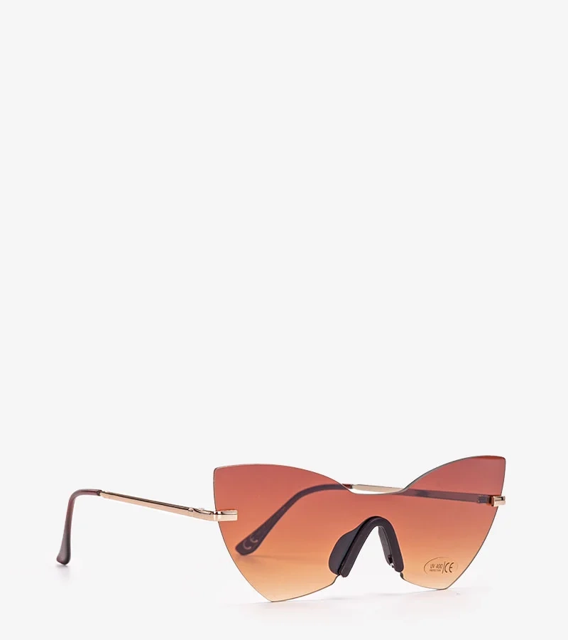 Hnedé okuliare Torcy bez rámov