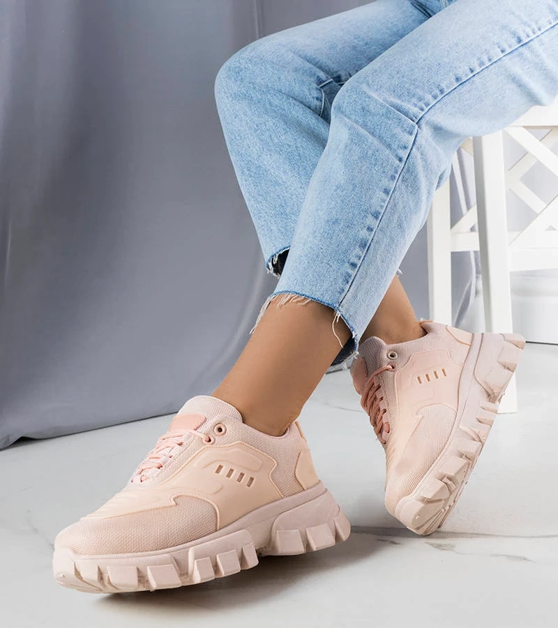 Ružové tenisky na pevnej podrážke od Inez