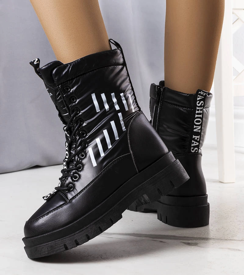 Čierne snehové topánky Sarai