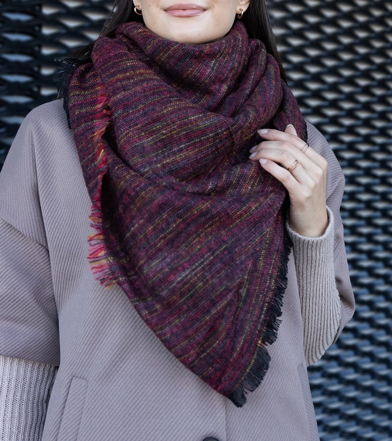 Ružový šál Nyomi