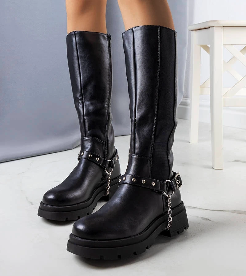 Čierne zateplené topánky Ross