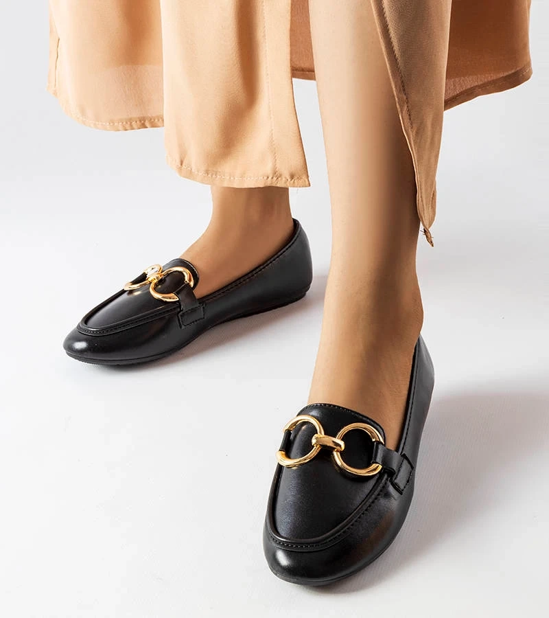 Čierne dámske mokasíny Couturier