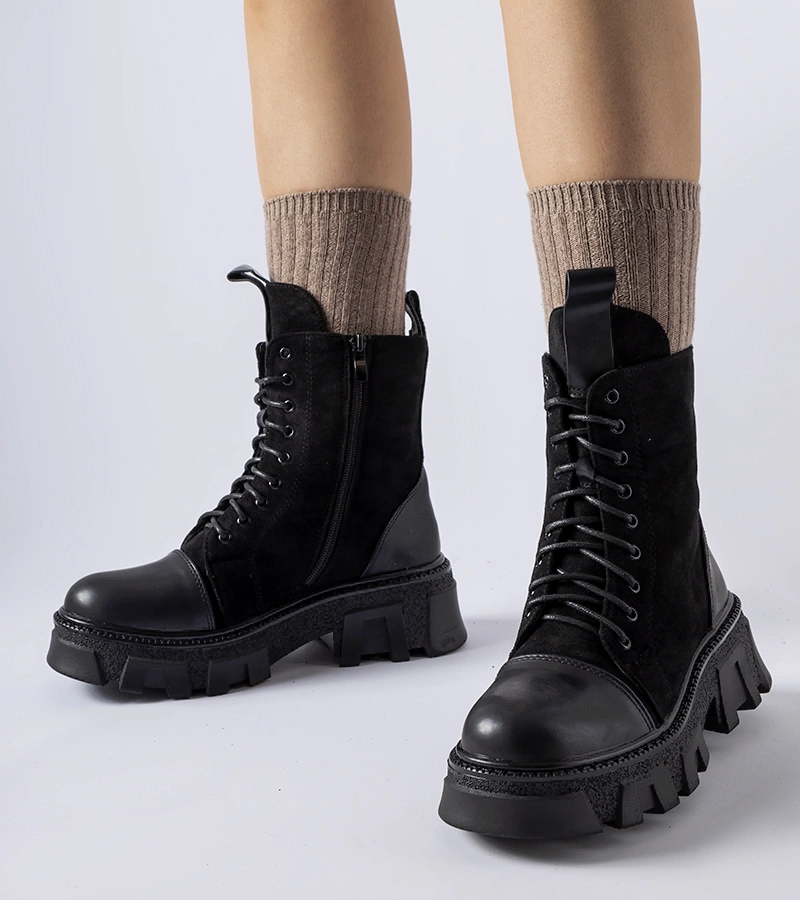 Čierne zateplené trapery Chatham