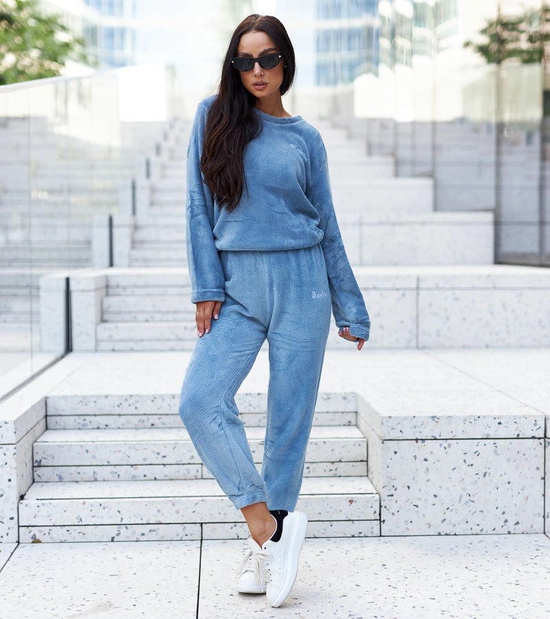 Modrá flísová tepláková súprava od spoločnosti Vachon