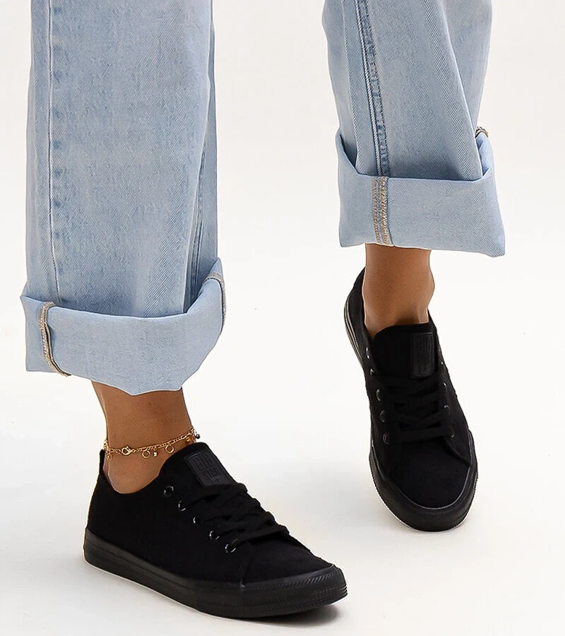 Čierne textilné tenisky Big Star LL274226