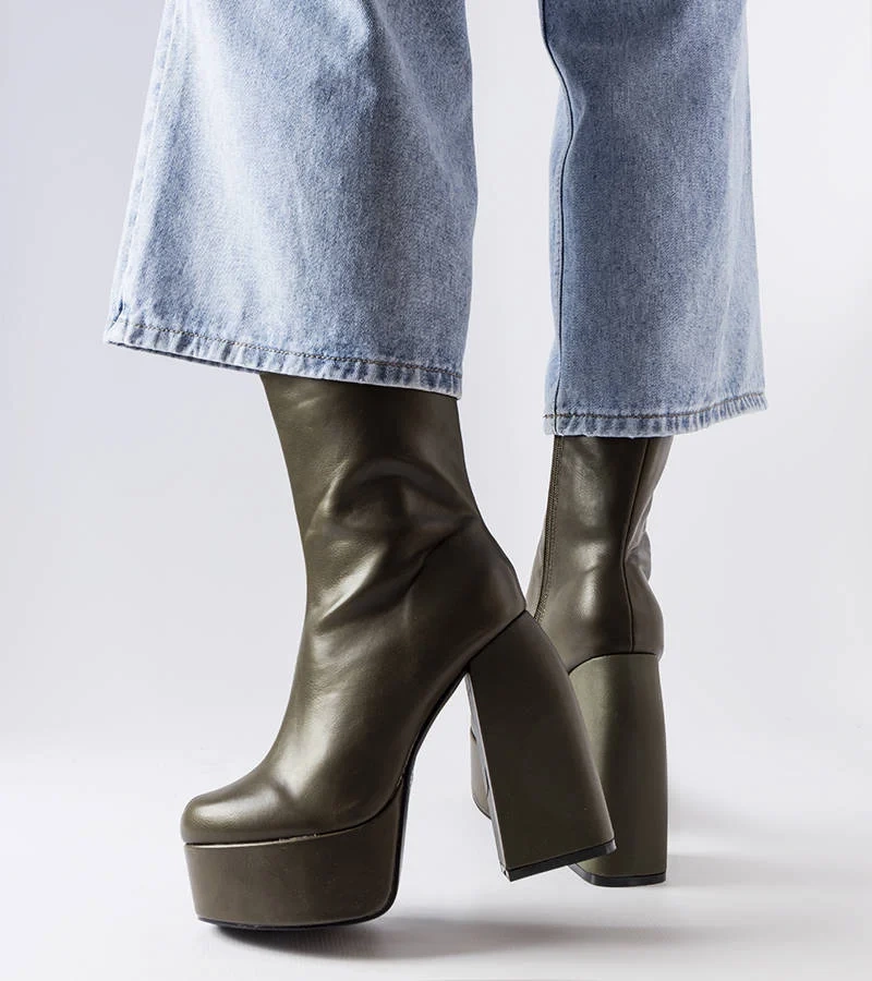 Zelené topánky Baratti s vysokým podpätkom