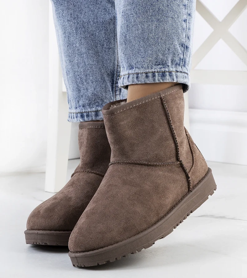 Hnedé dámske snehové topánky Nanna