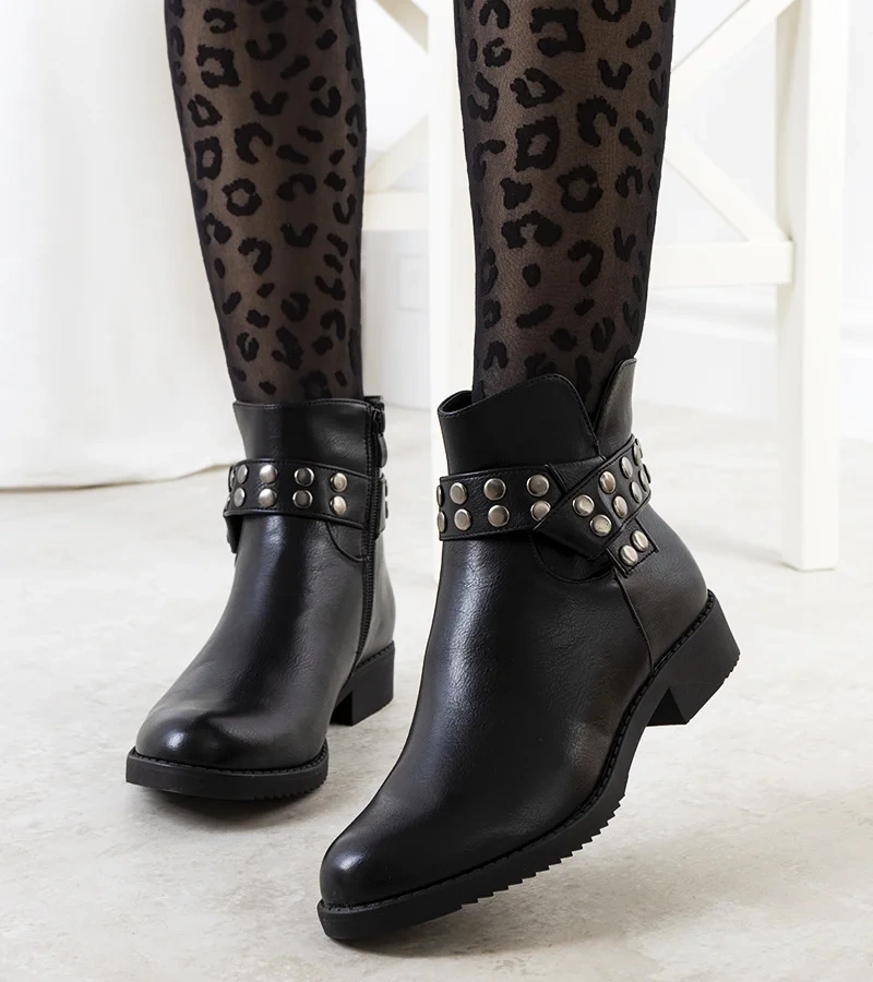 Čierna botki Balmoral