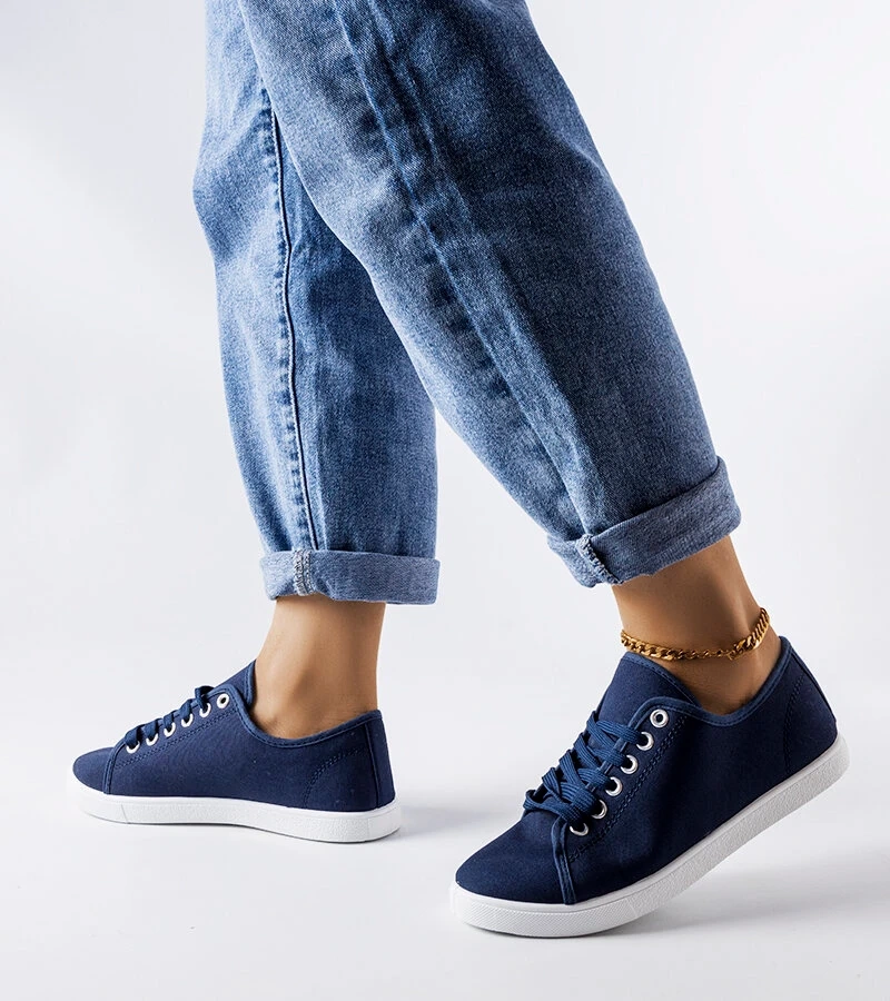 Textilné tenisky Razan v námorníckej modrej farbe