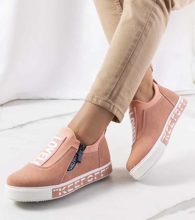 Ružové slip-on tenisky Lovelo