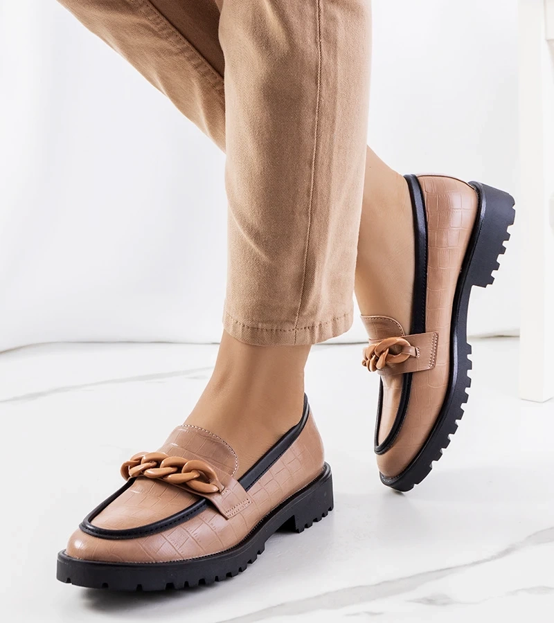 Béžové poltopánky Kesira