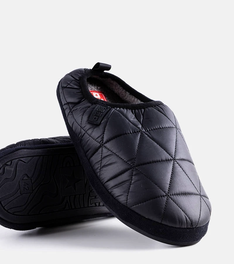 Čierne zateplené papuče Big Star KK174365