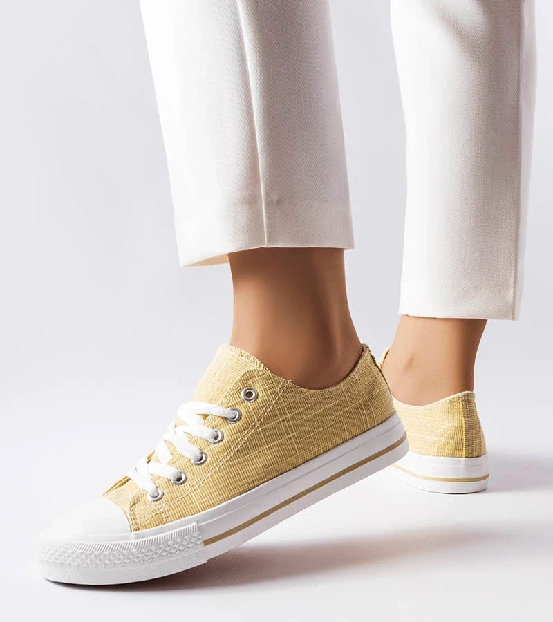 Zlaté trblietavé tenisky od Vignette