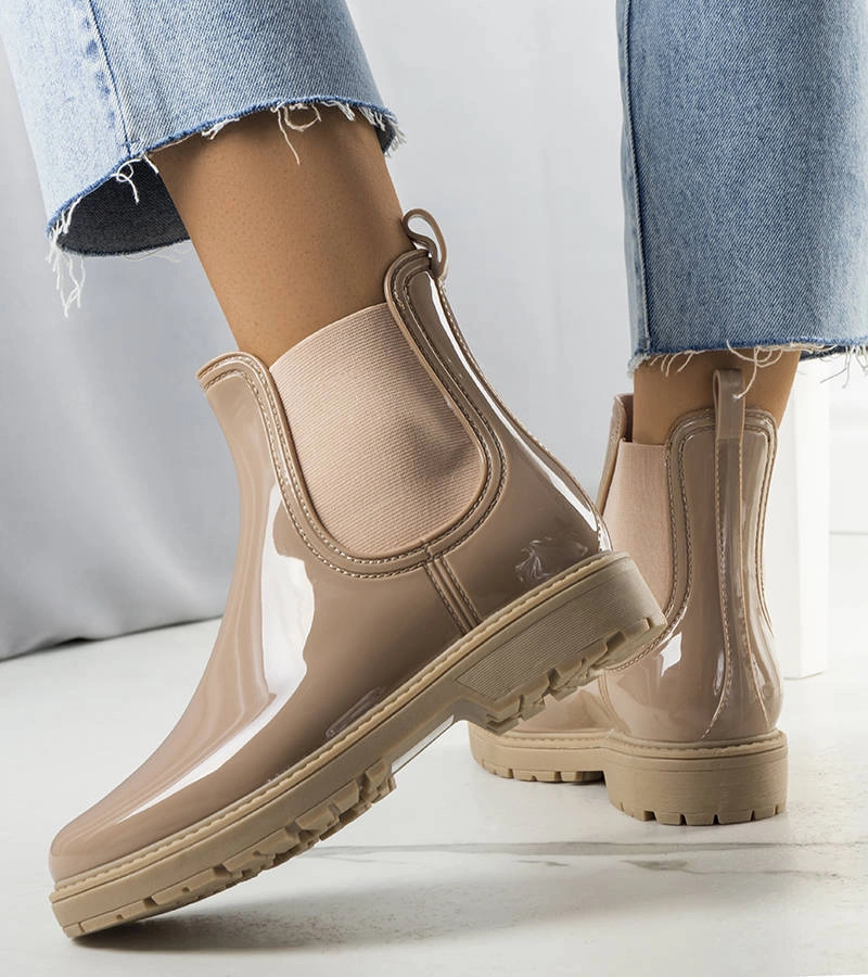 Béžové poltopánky Kemi