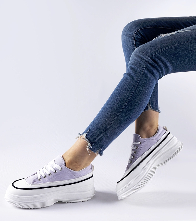 Fialové platformové tenisky Plesio