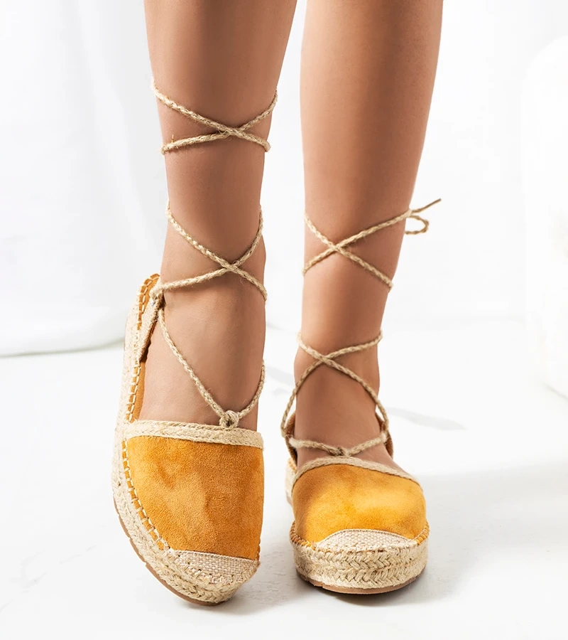 Hnedé lepené espadrilky Gianne